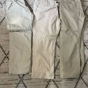3 pairs of men’s size 40x30 khaki pants